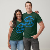Geek Inside lustige Computer linux Nerd Comic T-Shirt (Unisex)