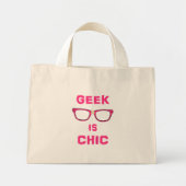Geek ist Chic Mini Stoffbeutel (Vorne)