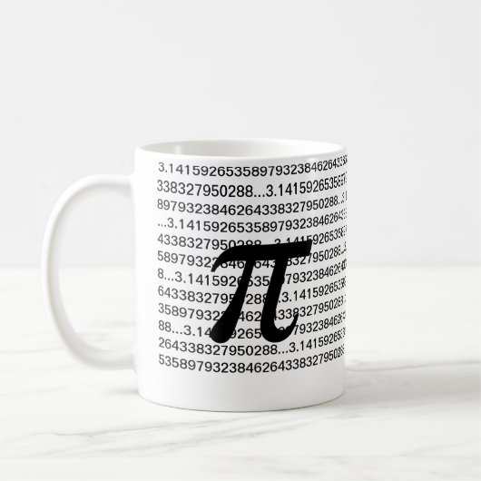 Geek-Kaffee-Tasse PUs 3,14 Mathe Kaffeetasse (Links)