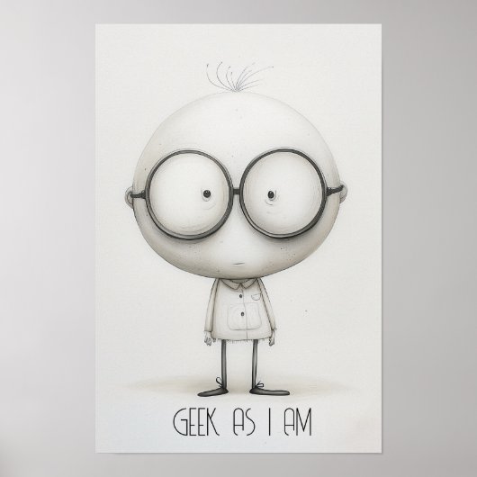 Geek Kid Poster (Vorne)