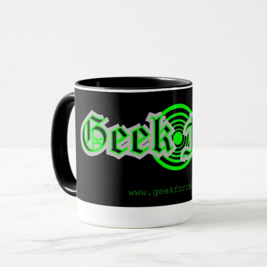 Geek-Kraft-Kaffee-Tasse Tasse (Vorderseite Links)