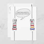 Geek Liebe Electronics kann Ihnen nicht widerstehe Postkarte (Vorne/Hinten)