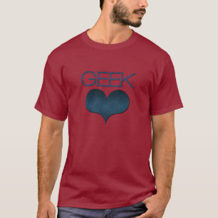 Geek Liebe (Herz) Men Dark T-Shirt, Dark Blue T-Shirt