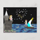 Geek Liebe Old Game School Postkarte (Vorderseite)