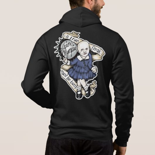 Geek Liebe Oly Binewski "A true freak" Hoodie (Rückseite)