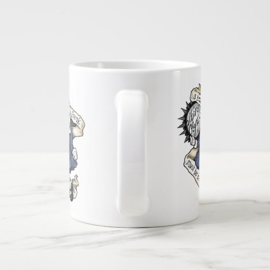 Geek Liebe Oly Binewski "A true freak" Jumbo Tasse (Rückseite)