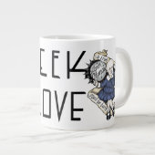 Geek Liebe Oly Binewski "A true freak" Jumbo Tasse (Vorderseite Rechts)