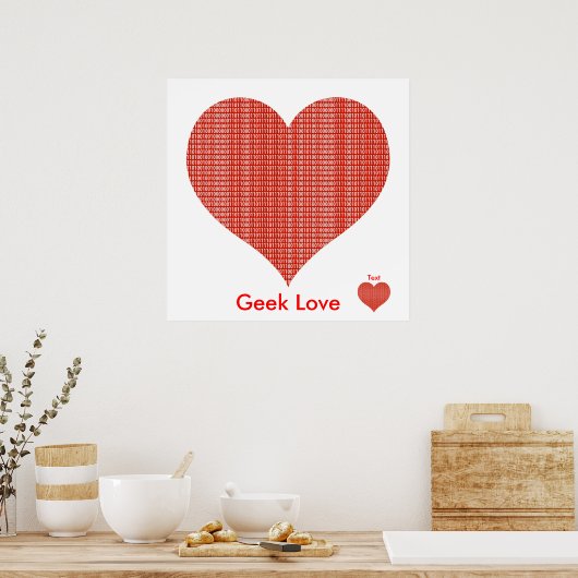 Geek Liebe Poster (Küche)