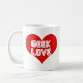 Geek Liebe Valentinstag Heart Kaffeetasse (Links)