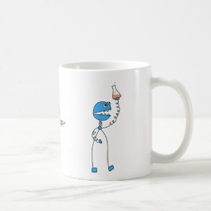 Geek-lustige Cartoon-Roboter-Chemie Kaffeetasse