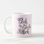 Geek-Mädchen rocken Kaffeetasse (Links)