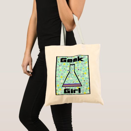 Geek-Mädchen-Tasche Tragetasche (Vorderseite (Produkt))