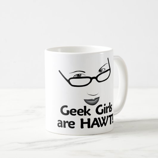 Geek-Mädchen - Tasse (VorderseiteRechts)