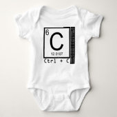 Geek mir! Carbon Copy Baby Strampler (Vorderseite)