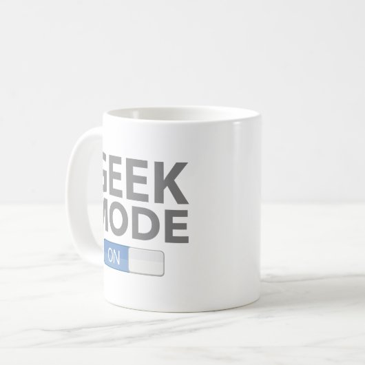 Geek Mode on Coffee Tasse (Vorderseite Links)