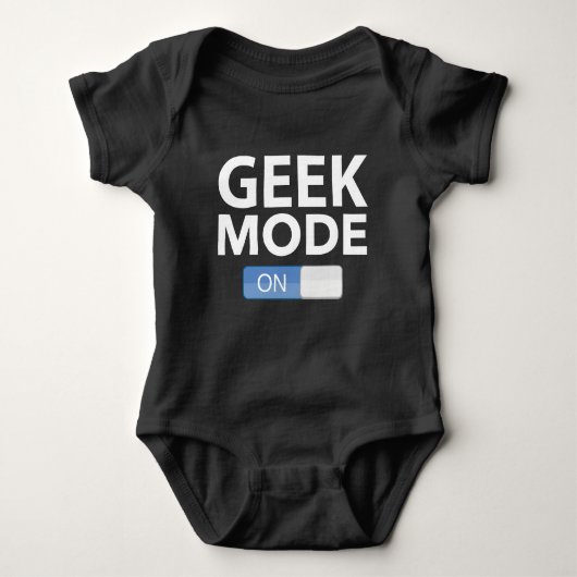 Geek-Modus eingeschaltet Baby Strampler (Vorderseite)
