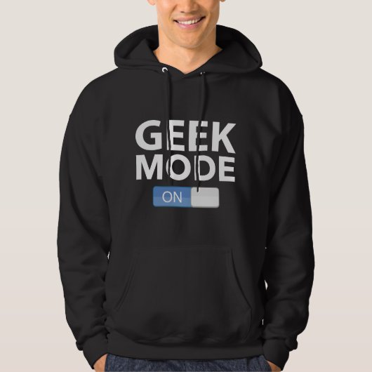 Geek-Modus eingeschaltet Hoodie (Vorderseite)