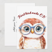 Geek Nerd Bird Ankündigung (Vorne/Hinten)
