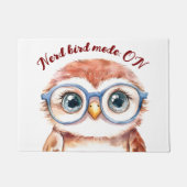 Geek Nerd Bird Fußmatte (Vorderseite)