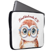 Geek Nerd Bird Laptopschutzhülle (Vorne Rechts)
