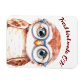 Geek Nerd Bird Magnet (Horizontal)