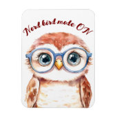 Geek Nerd Bird Magnet (Vertikal)