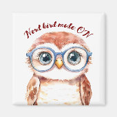 Geek Nerd Bird Magnet (Vorne)
