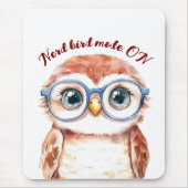 Geek Nerd Bird Mousepad (Vorne)