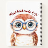 Geek Nerd Bird Notizblock (Rückseite)