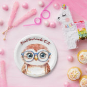 Geek Nerd Bird Pappteller (Party)