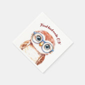 Geek Nerd Bird Serviette (Ecke)