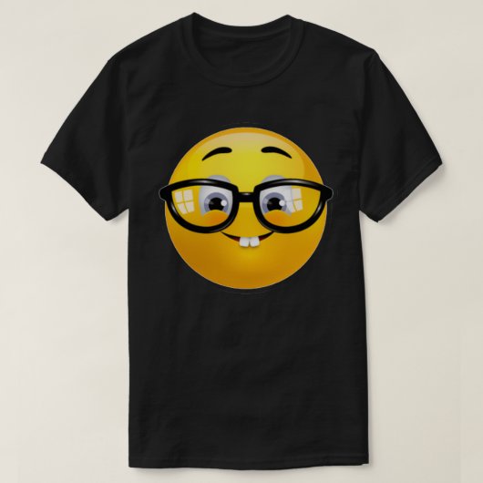 Geek Nerd emoji T-Shirt (Design vorne)