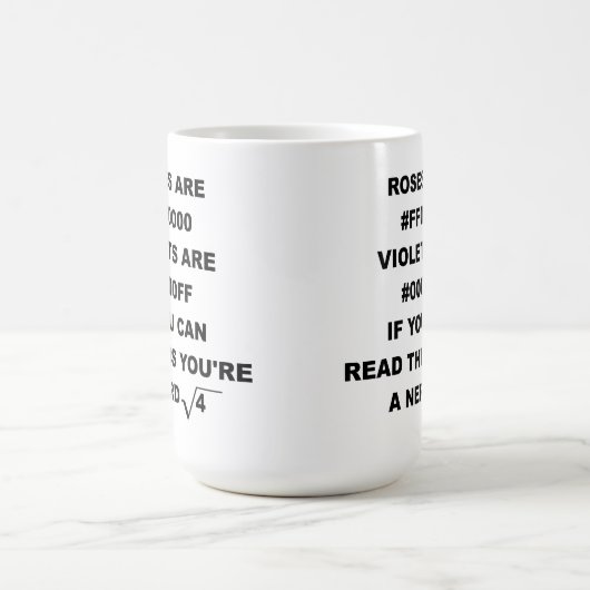 Geek-Nerd-Poesie-lustiger Tassen-Spaß Kaffeetasse (Mittel)