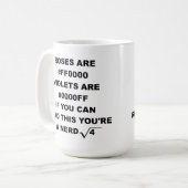 Geek-Nerd-Poesie-lustiger Tassen-Spaß Kaffeetasse (Vorderseite Links)