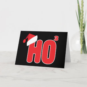 Geek Nerdy Christmas Ho x3 Spaß Feiertagskarte