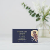 Geek Night Owl in Brille Visitenkarte (Stehend Vorderseite)