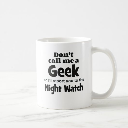 Geek Night Watch bf Kaffeetasse (Rechts)