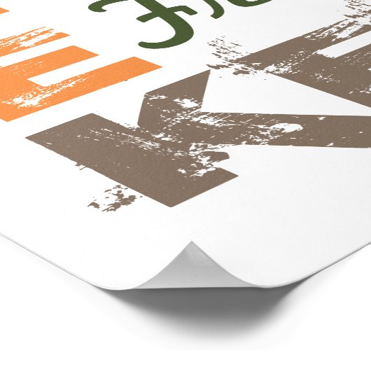 Geek not Freak Poster (Ecke)