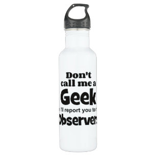 Geek Observers bf Edelstahlflasche