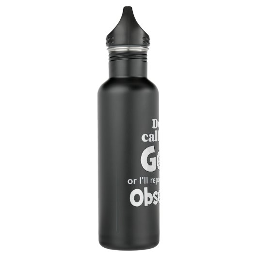 Geek Observers wf Edelstahlflasche (Links)
