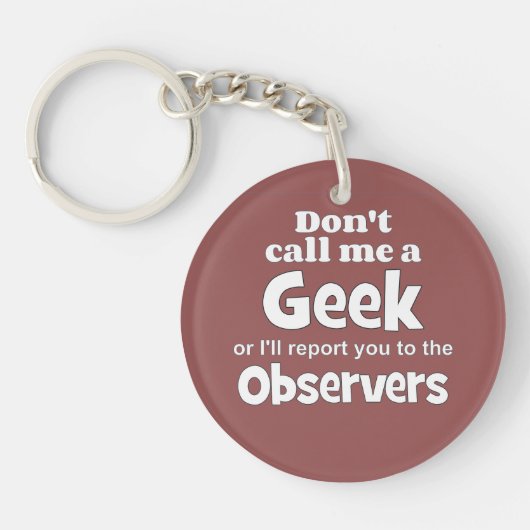 Geek Observers wf Schlüsselanhänger (Vorderseite)
