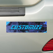 Geek Out Custom PCB Blue Electronic Circuit Board Autoaufkleber (Auf Auto)