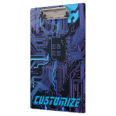 Geek Out Custom PCB Blue Electronic Circuit Board Klemmbrett (Links)