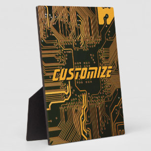 Geek Out Custom PCB Orange Circuit Board Fotoplatte