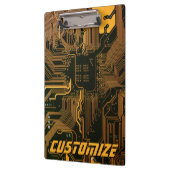 Geek Out Custom PCB Orange Circuit Board Klemmbrett (Links)
