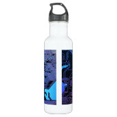 Geek Out Nerd PCB Blue Electronic Circuit Board Edelstahlflasche (Rückseite)