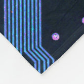 Geek Out Nerd PCB Blue Electronic Circuit Board Fleecedecke (Ecke)