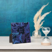 Geek Out Nerd PCB Blue Electronic Circuit Board Fotoplatte (InSitu)