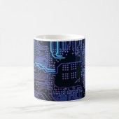 Geek Out Nerd PCB Blue Electronic Circuit Board Kaffeetasse (Mittel)