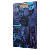 Geek Out Nerd PCB Blue Electronic Circuit Board Klemmbrett (Links)